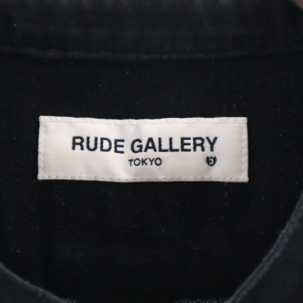 RUDE GALLERY ルードギャラリー 日本製 ペイズリー柄 長袖 ノーカラー 