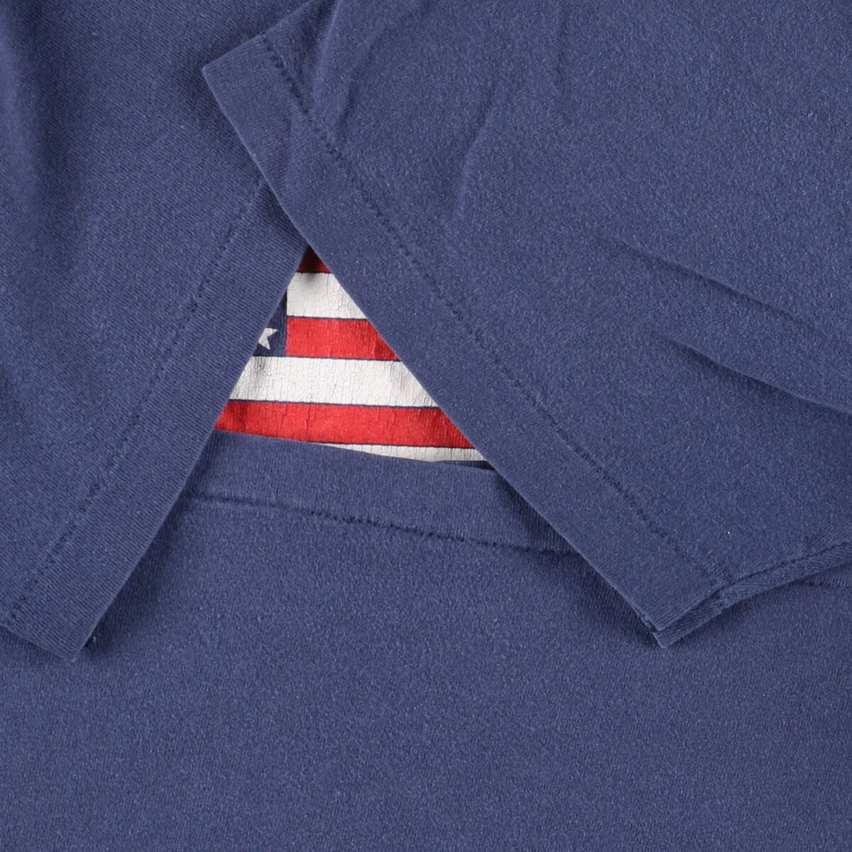古着 90年代 ヘインズ Hanes BEEFY-T 星条旗柄 プリントTシャツ USA製 