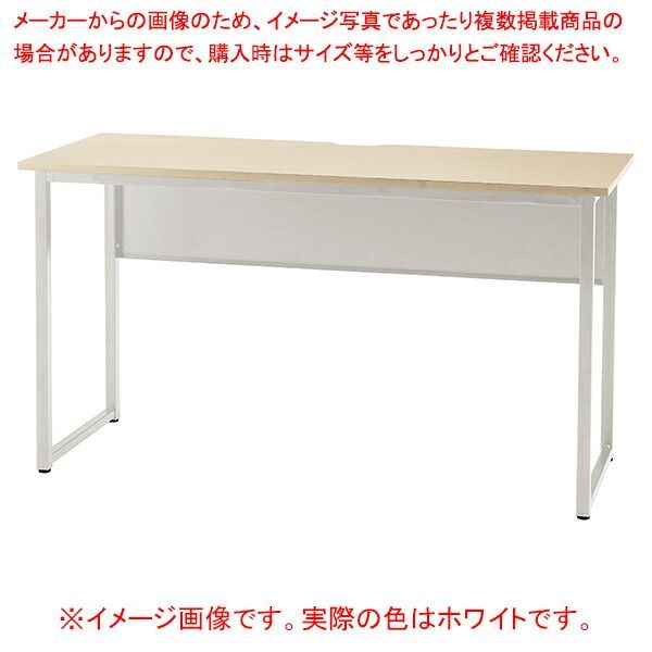 スクエアホワイトフレームデスク D70/W120cmホワイト 1台 61-801-27-1