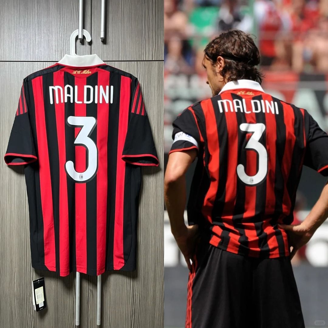 ミラン Milan home ユニフォーム 3 MALDINI ミラン 09-10 ホーム