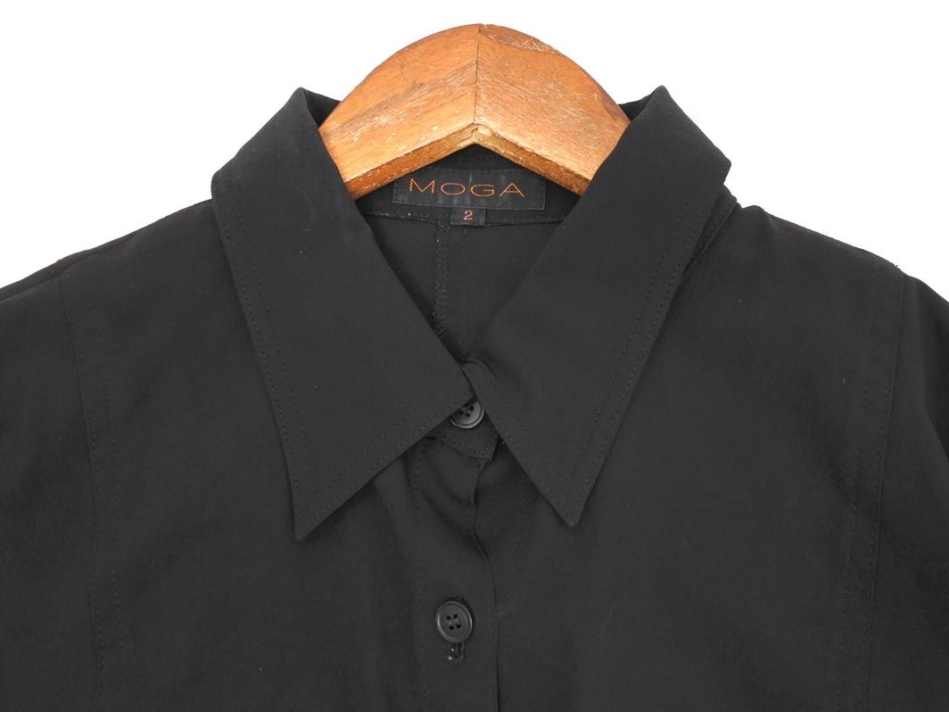 MOGA 黒シャツ MOGA モガ シアー シャツ size2/黒 □◇ レディース - メルカリ
