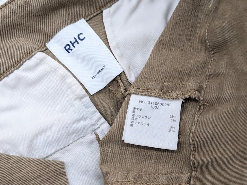 RHC Ron Herman ワイドチノパンツ Wide Chino Pants 3410600259 ロン