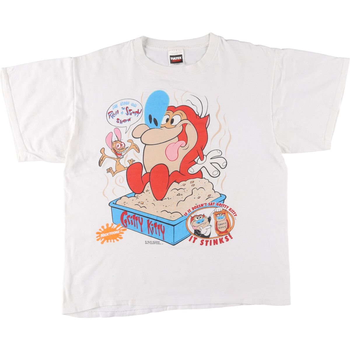 古着 90年代 REN＆STIMPY レンとスティンピー キャラクタープリントT 