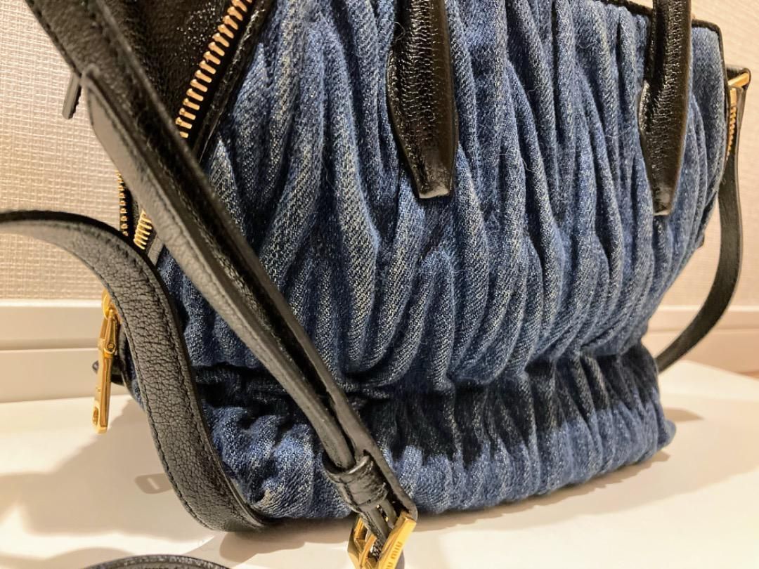 miumiu デニムマテラッセ ショルダーバッグ-WTO輸入2 - メルカリ