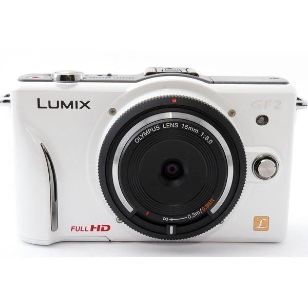 Panasonic LUMIX DMC-GF2ミラーレス レンズキット　ホワイト LUMIX パナソニック ミラーレス Panasonic DMC-GF2 ダブルレンズキット