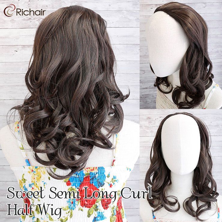 部分 ウィッグ ロング カール ヘアピース こおっ かつら