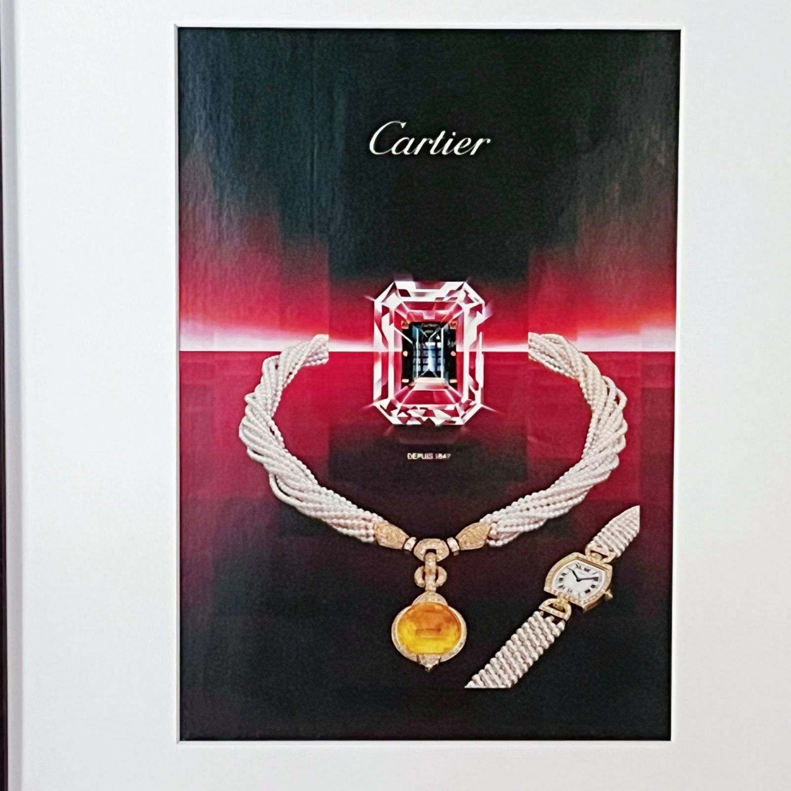 1985 広告＞ Cartier カルティエ ポスター ヴィンテージ