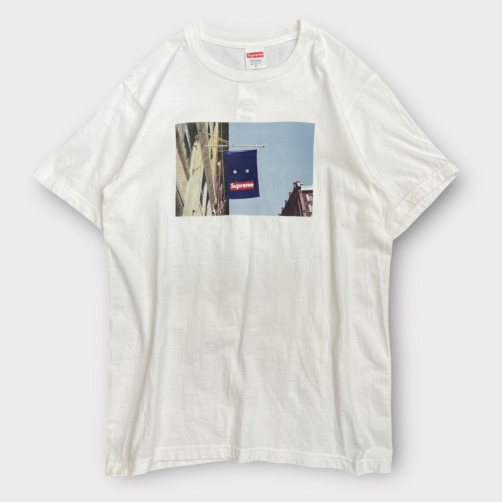 Supreme 19fw Banner Tee シュプリーム バナー Tシャツ ホワイト S 