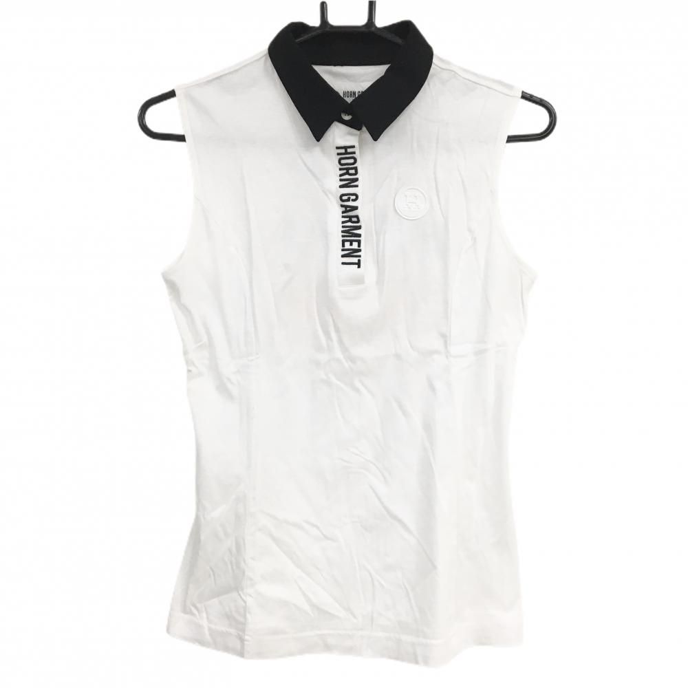 新品】ホーンガーメント ゴルフ レディース 半袖 ポロシャツ 白 S