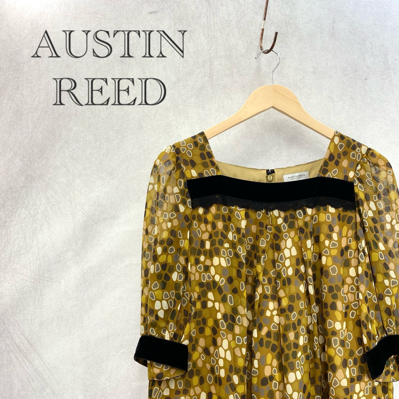AUSTIN REED オースチン リード 1503-11209 シフォン ワンピース