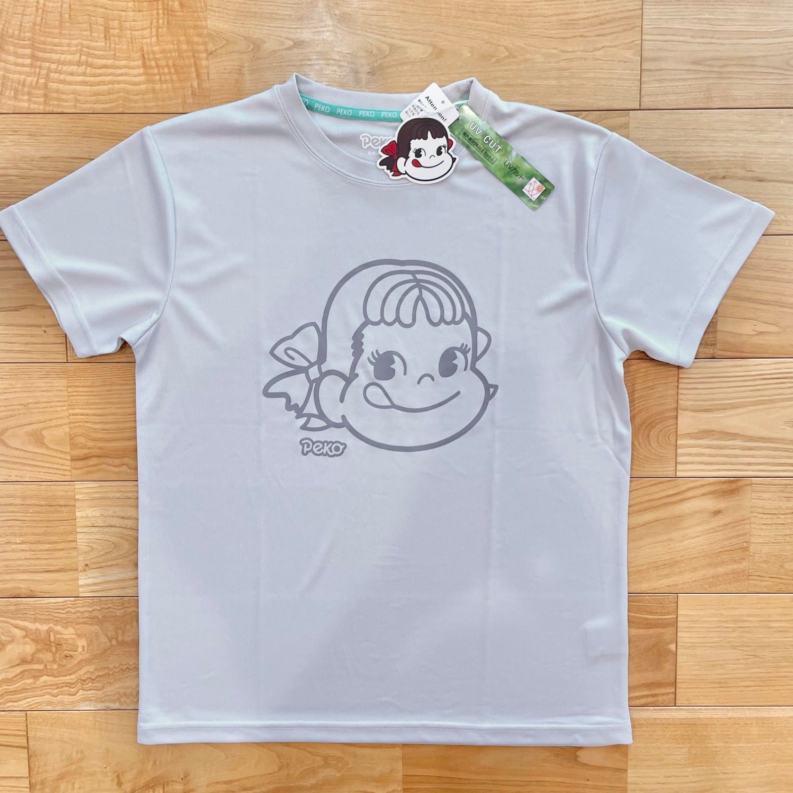 新品未使用　ペコちゃん　Tシャツ    半袖　メッシュ生地　Lサイズ 新品未使用ペコちゃんTシャツ 半袖メッシュ生地Lサイズ