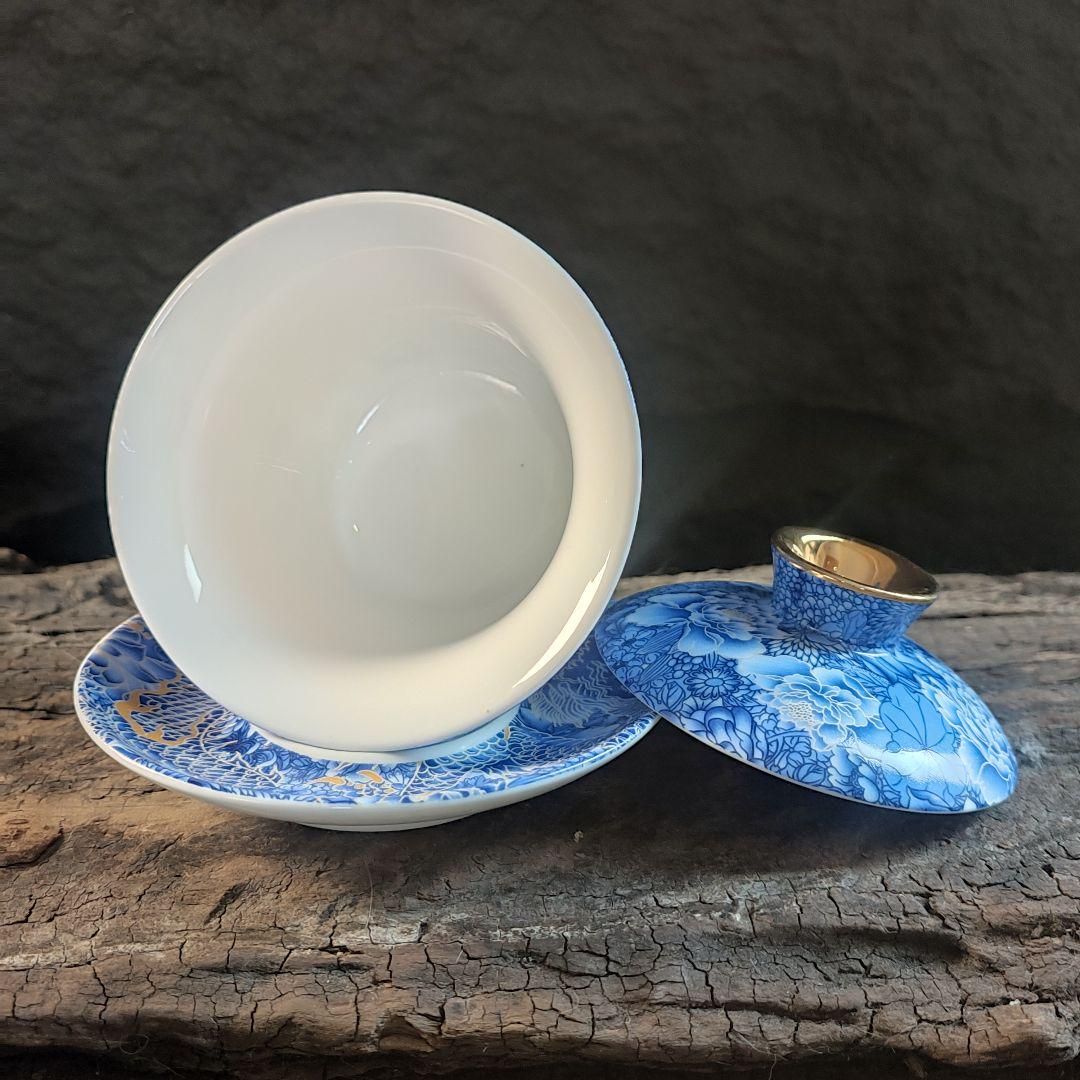 中国茶器 銀竜三才蓋碗 茶器 茶道具 茶杯 煎茶具 新品未使用 中国茶器 銀竜三才蓋碗 茶器 茶道具 茶杯 煎茶具 新品未使用