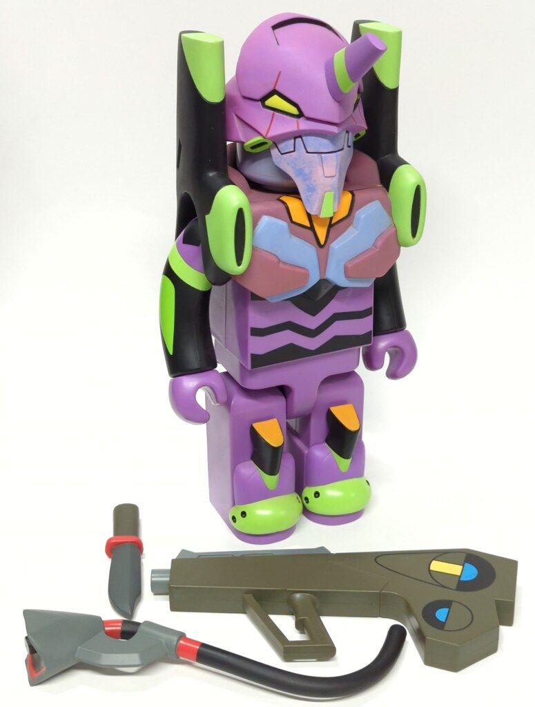 キューブリック　エヴァンゲリオン　初号機　400%　KUBRICK　ベアブリック BE＠RBRICK エヴァンゲリオン 初号機(新塗装版) 100％ & 400