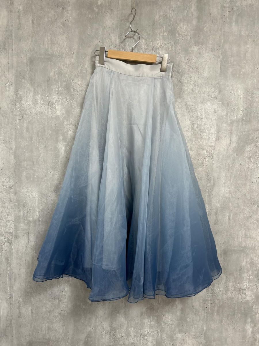 eimy istoire グラデーションスカート ロング スカート sizeXS 青 ◎レディース