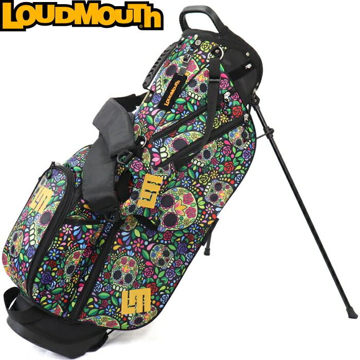 LOUDMOUTH Loudmouth LM-CB0010 8.5 inch stand caddy bag MosaicSkulls (342) mosaic skulls lightweight model