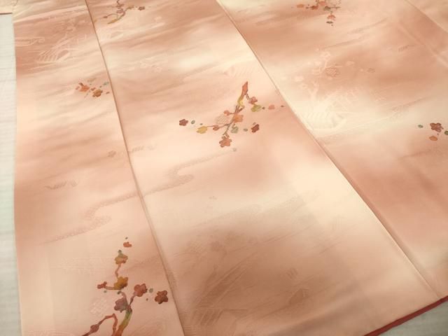 平和屋1■上質な小紋　地紋起こし　枝花文　逸品　tx9439 平和屋着物□上質な小紋 地紋起こし 枝葉文 正絹 逸品 CAAP8655fb