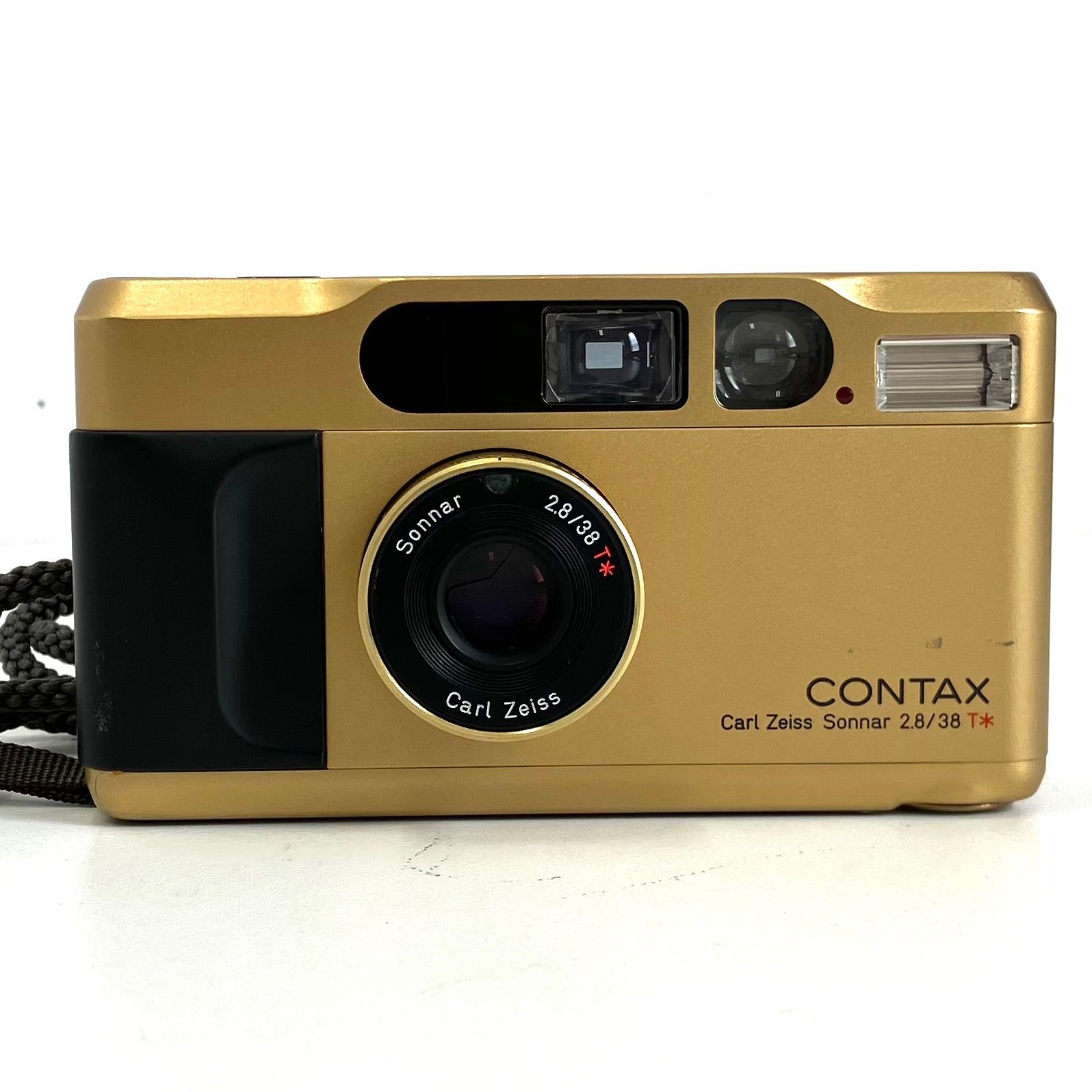 08043】 CONTAX T2 / Carl Zeiss Sonnar F2.8 38mm T* チタンゴールド ...