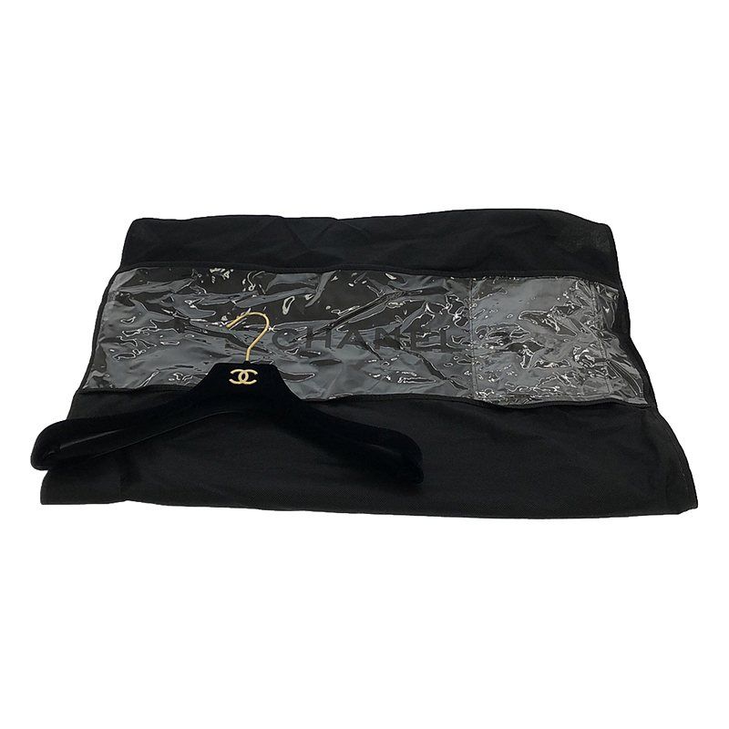 美品】 CHANEL / シャネル | ウール ヘリンボーン ツイード ラムスキン  