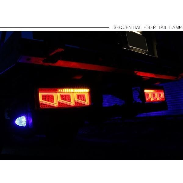 クオン シーケンシャル ファイバー LED テールランプ 左右セット 専用 