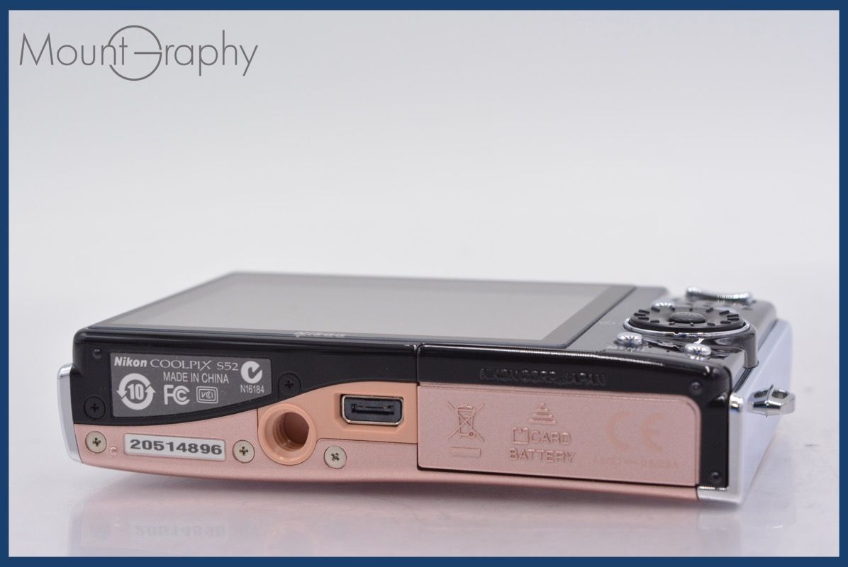 美品スマホ転送OKニコン Nikon COOLPIX S52 ピンク