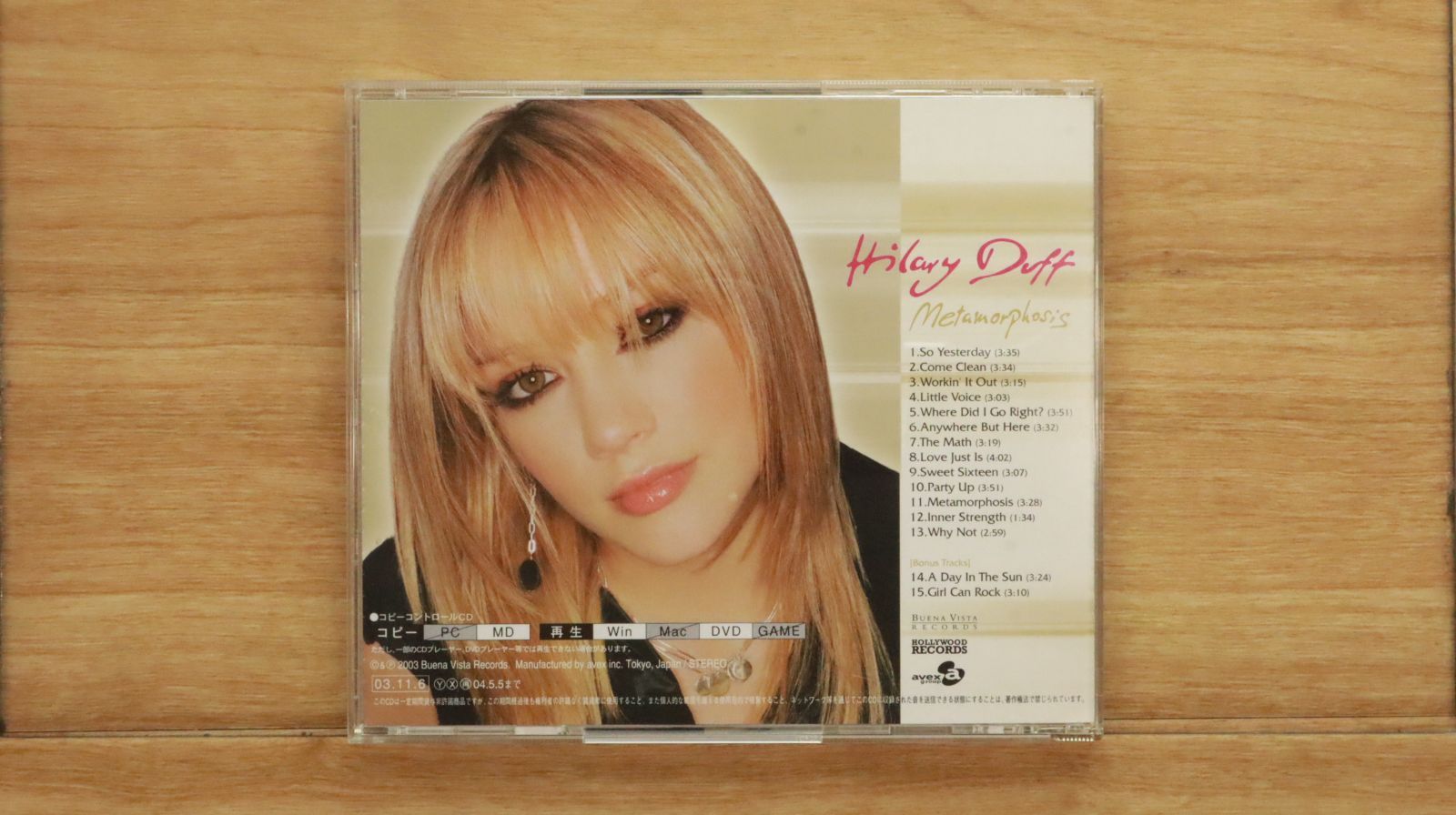 国内盤CD☆ヒラリー・ダフ/Hilary Duff□ メタモルフォシス