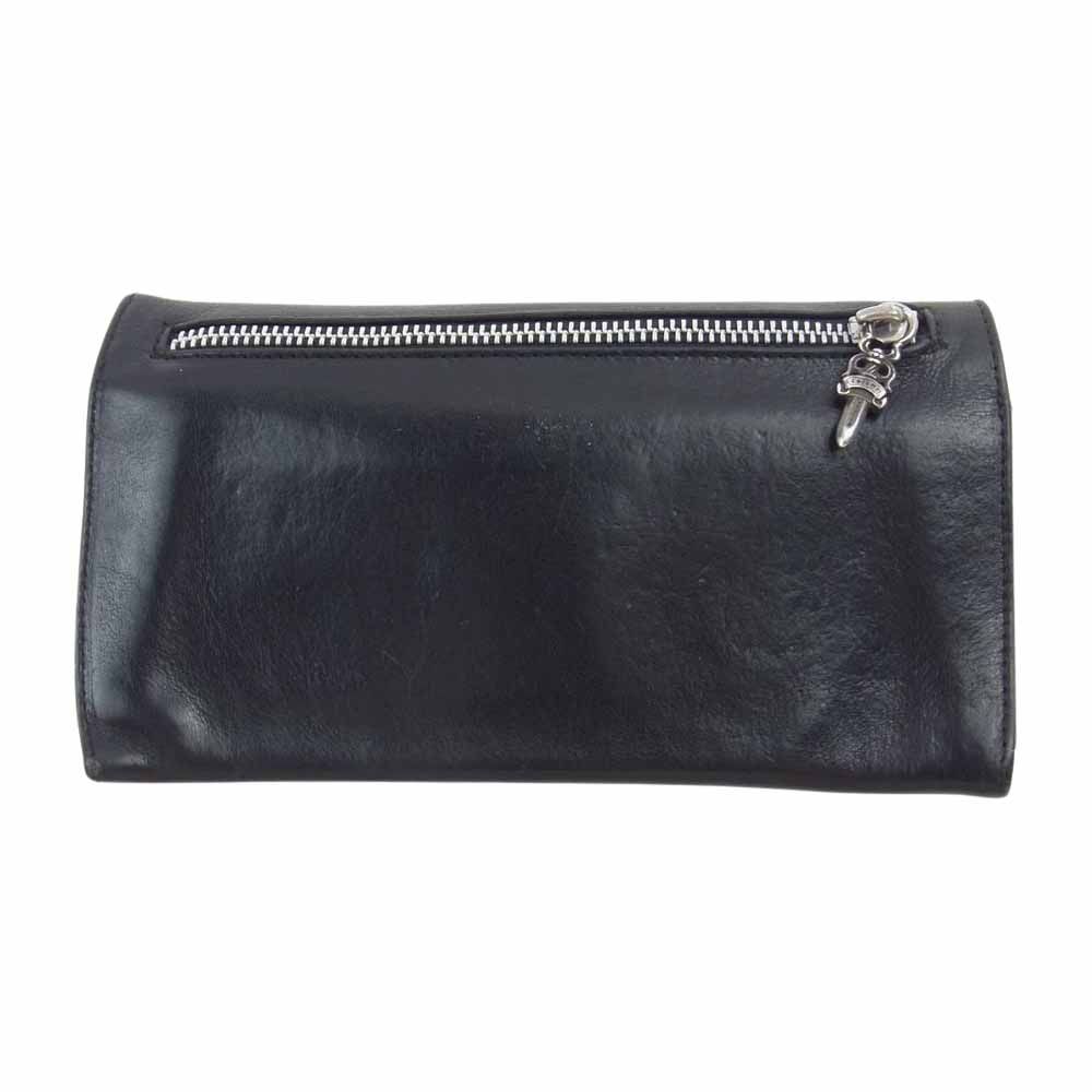 クロムハーツ（原本有）グリーシー クロスボタン レザー ロング