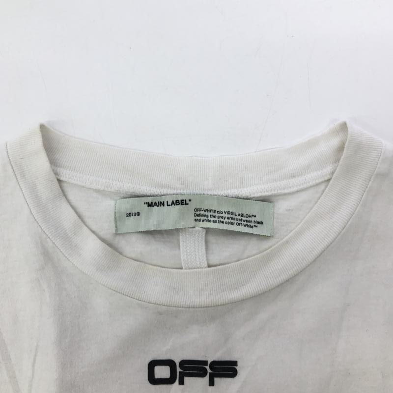 【中古】OFFWHITE 20SS エアポートテープ バックアロー Tシャツ XL OMAA027S20185003 オフホワイト[66]