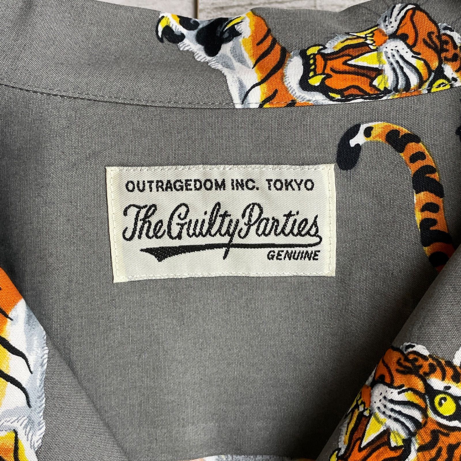 3230M【美品】ワコマリア☆虎/タイガー 長袖 ハワイアンシャツ 総柄 3230M【美品】ワコマリア☆虎/タイガー 長袖 ハワイアンシャツ