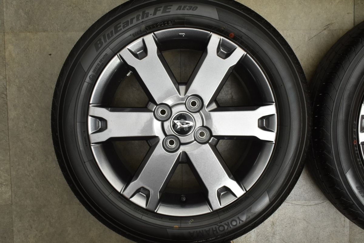 ほっこりする 製 新車外し ダイハツ タフト 純正 15in 4.5J 45 PCD100 ヨコハマ ブルーアースFE AE30 165 65R15 バリ溝 納車外し品