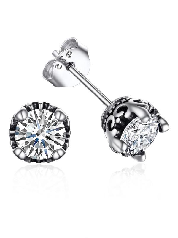 ⭐︎AGATHA⭐︎美品ジルコニアシルバーチャームとオニキスピアス シルバー925 猫ピアス カラージルコニア [ce385] | お洒落な