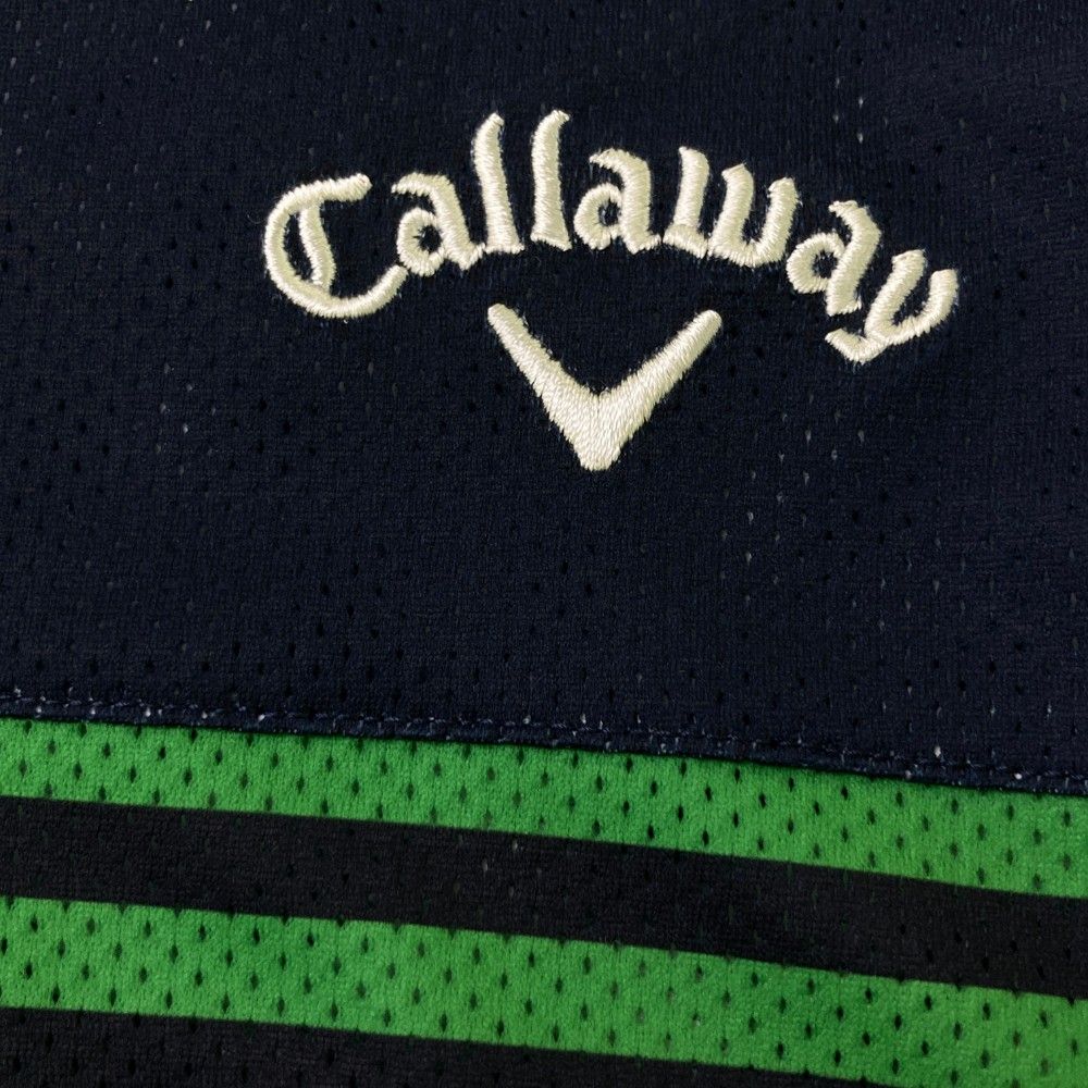 サイズ：L CALLAWAY キャロウェイ モックネック半袖Tシャツ