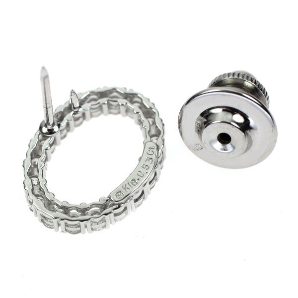 ミキモト K18WG ダイヤモンド ピンブローチ 0.53ct - メルカリ 