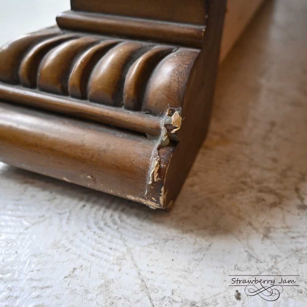 N-6 フランスアンティーク フレンチミラー 剥離家具 姿見 全身鏡