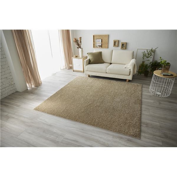 スミノエ 洗える ラグ ルフレ 約幅130×長さ190cm ベージュ セール 日本製