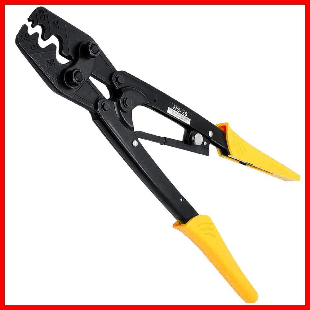 在庫処分】対応 裸圧着スリーブ 裸圧着端子かしめ工具 HS-38/5.5