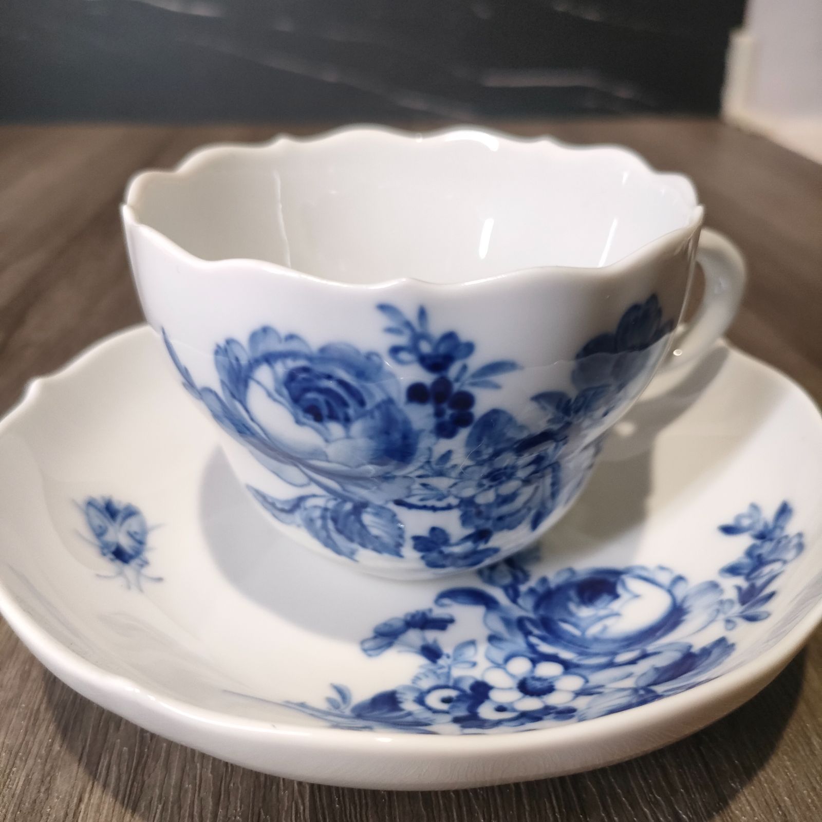 ⑨-1【美品】 Meissen マイセン ブルーフラワー 青い花 ブルー 