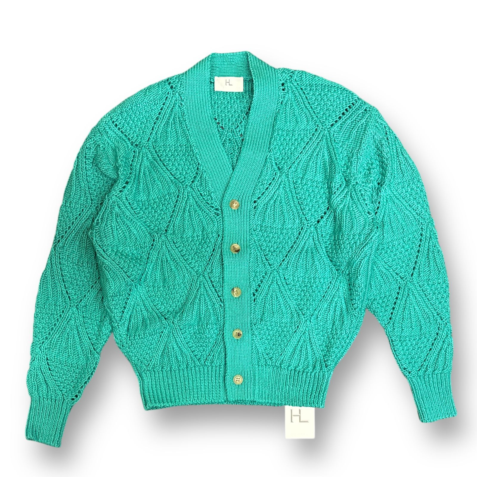 ［新品］HERILL カーディガン 定価60500円 新品 HERILL 23AW Cottoncode Pattern Cardigan