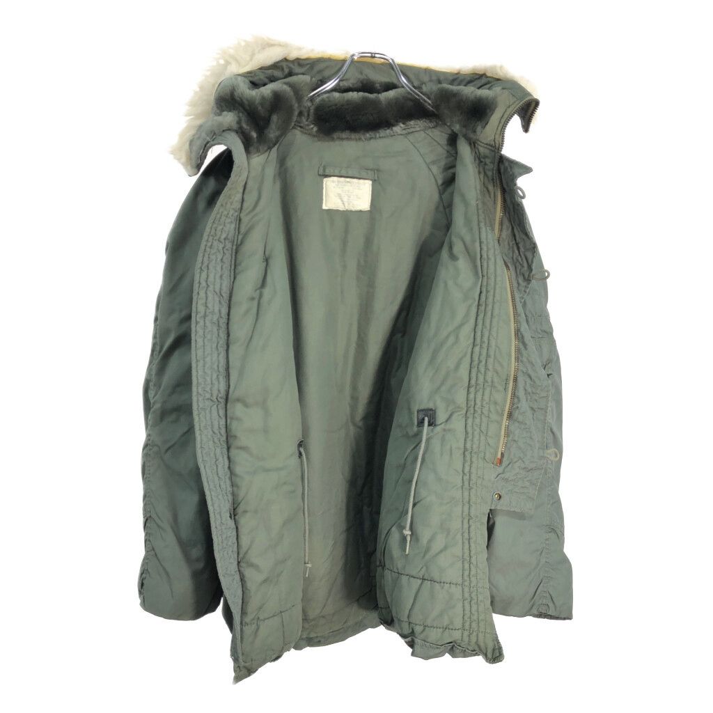 70年代 米軍実物 U.S.AIRFORCE USAF N-3B フライトジャケット ミリタリー セージグリーン メンズ LARGE 古着 V6506 KANDAIZUMI_COM