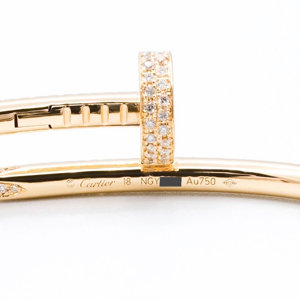 カルティエ Cartier ジュストアンクルダイヤブレス K18ピンクゴールド