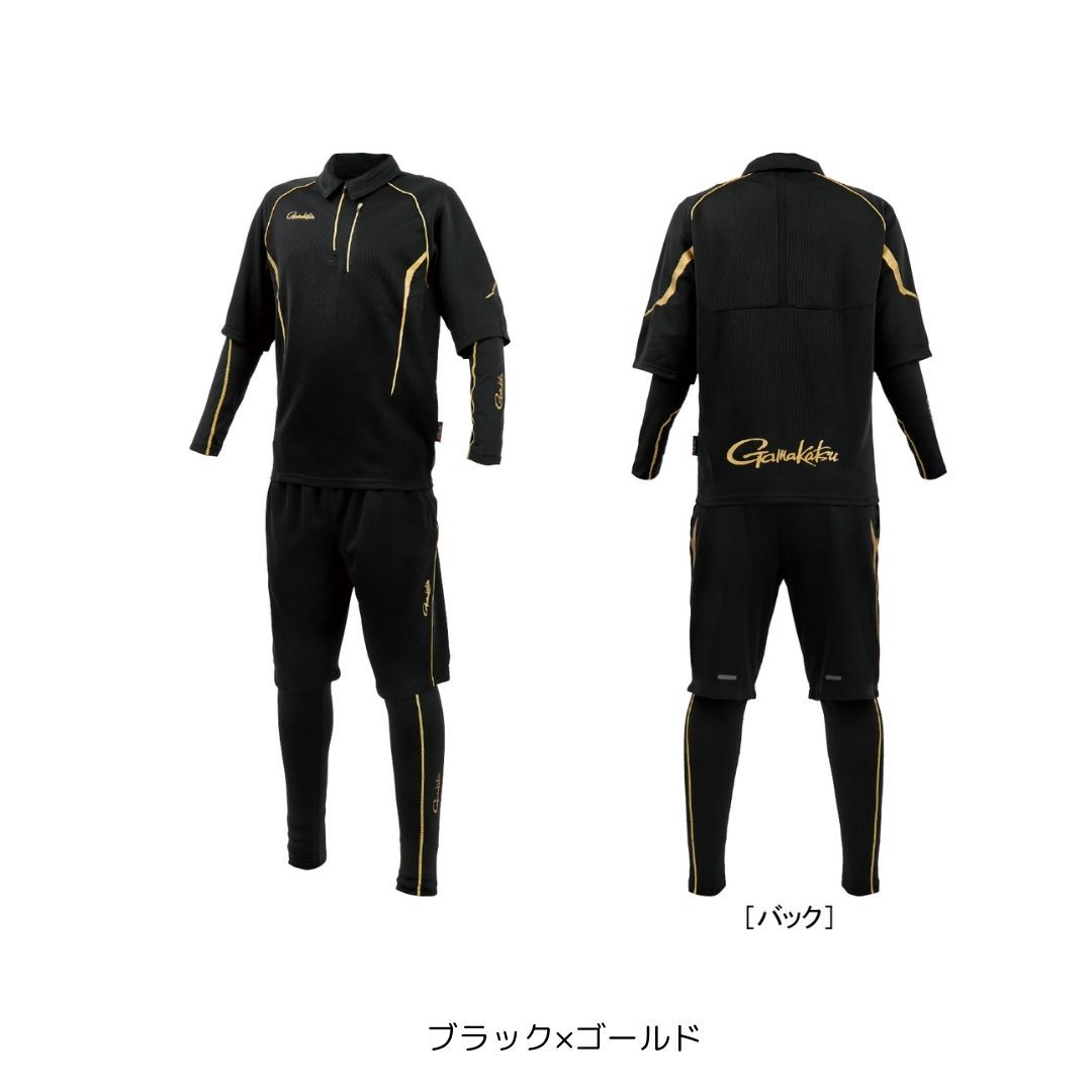GM3779 アクティブクールスーツ #Lサイズ #ブラック/ゴールド