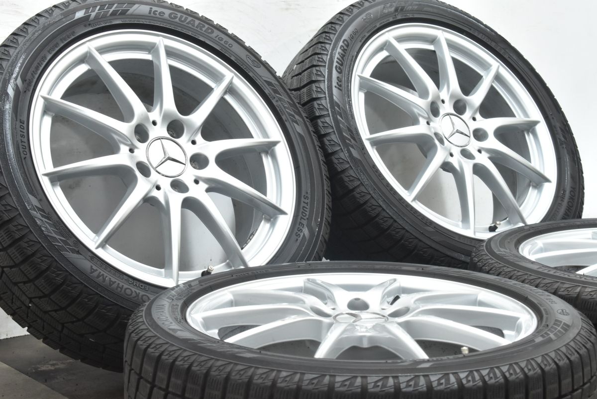 メルセデスベンツ W246 Bクラス 純正 17in 6.5J 49 PCD112 ヨコハマ アイスガード6 IG60 205 50R17 A2464010102 W176 Aクラス