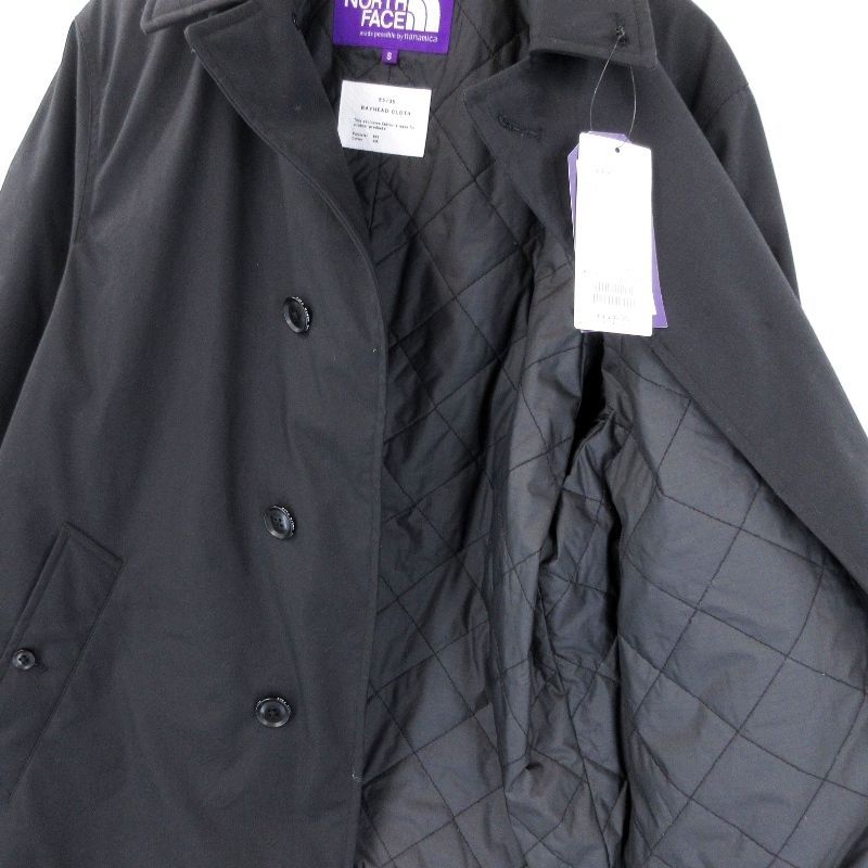 美品 THE NORTH FACE PURPLE LABEL ノースフェイス ステンカラーコート NY2373N 65/35 Insulation Soutien ブラック 黒 S20018779