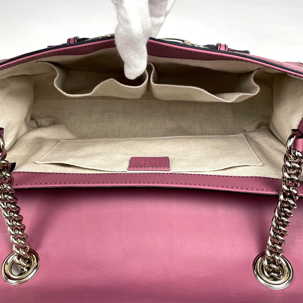 グッチ GUCCI エミリー チェーン ショルダーバッグ グッチシマ ホース