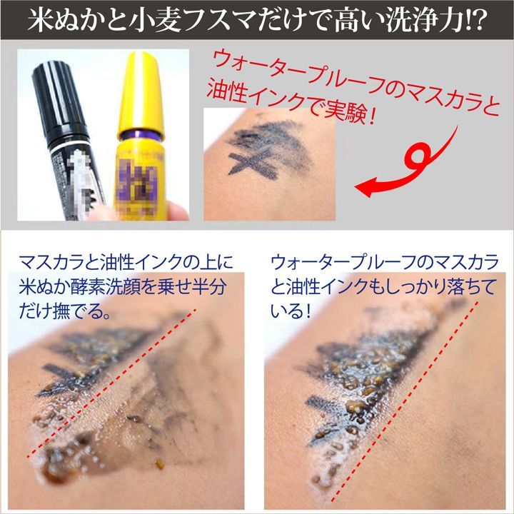 詰替 米ぬか酵素 洗顔クレンジング 米ぬか 洗顔 70gX2袋 みんなで