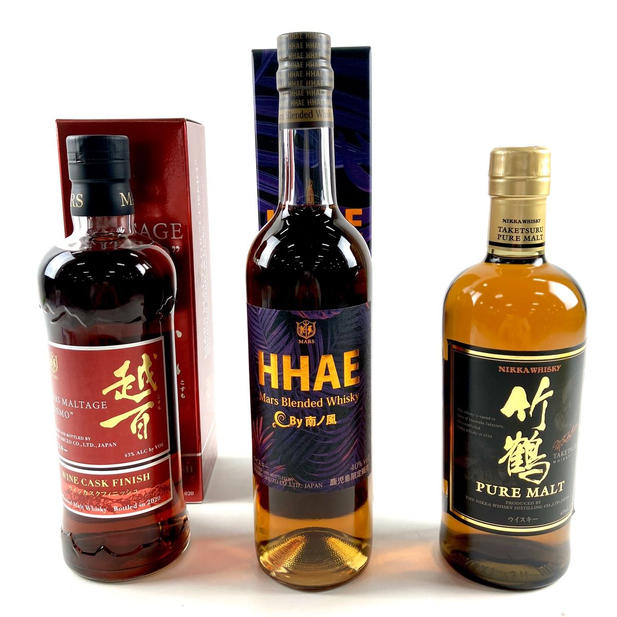東京限定】本坊酒造 越百 竹鶴 ウイスキー3本セット 古酒 - メルカリ