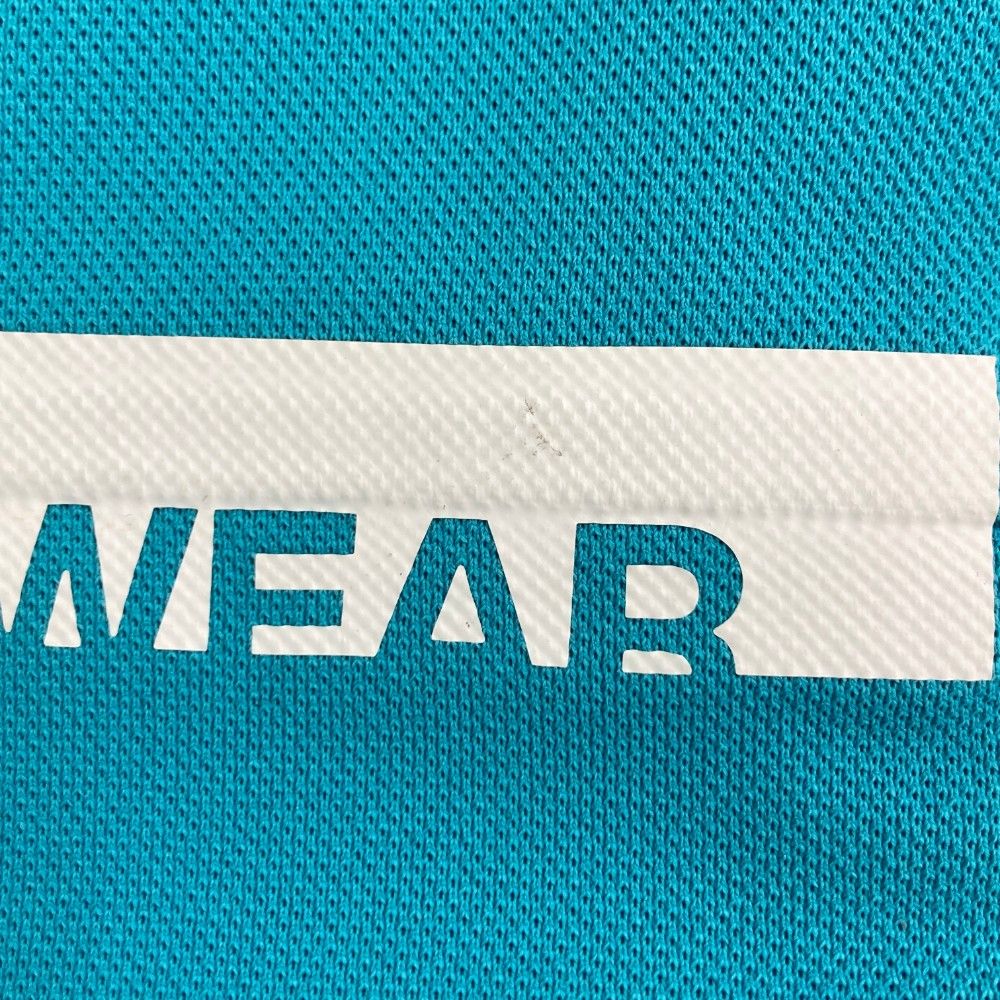サイズ：M MUNSING WEAR マンシングウェア 2023年モデル ハーフジップ 半袖ポロシャツ  ブルー系 [240101442116] ゴルフウェア メンズ ストスト サイズ：M MUNSING WEAR マンシングウェア 2023年モデル ハーフ