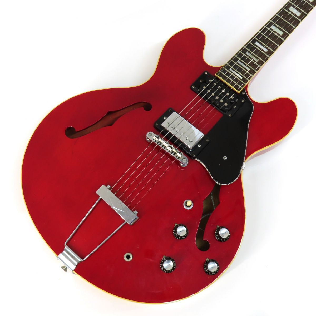 R.K Herby アールケーハービー ES-335 チェリー ジャパンビンテージ セミアコ セミアコースティックギター エレキギター ※中古