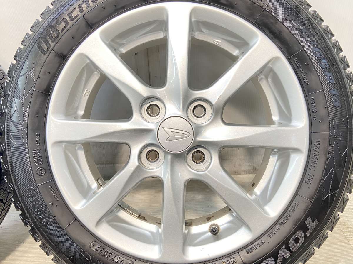 155/65R14 トーヨータイヤ オブザーブGIZ2 ダイハツ純正 14x4.5 45 100 
