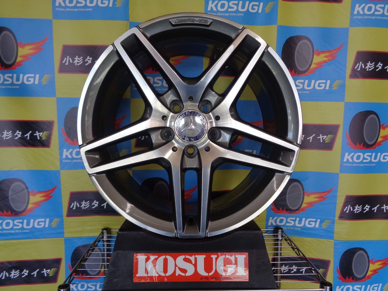 メルセデスベンツ Eクラス W212 AMG 純正 ホイール 4本セット 8.5 9J-18 48 54 傷修正有 神奈川県