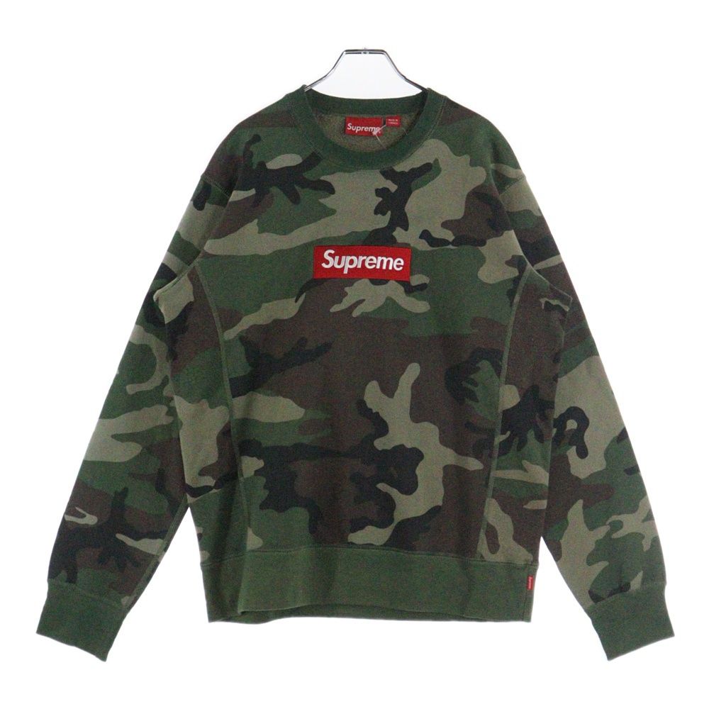 SUPREME (シュプリーム) 15AW Box Logo Crewneck カモフラージュ 迷彩